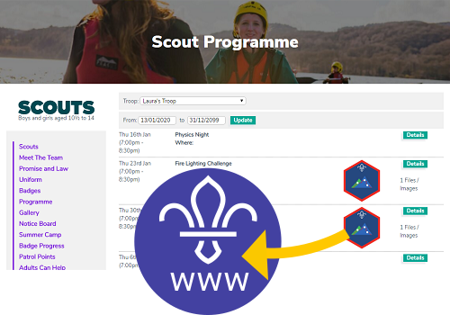 Scout Group Websites